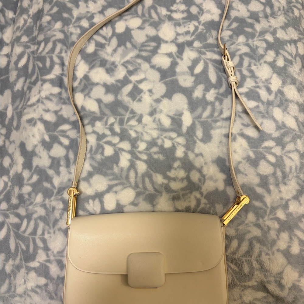 Charles and Keith Cream Shoulder Bag
